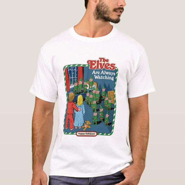 Camiseta Os Elfos Estão Sempre A Ver (Frente)