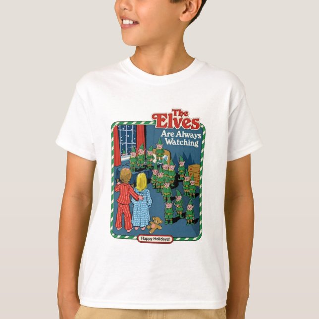 Camiseta Os Elfos Estão Sempre A Ver (Frente)