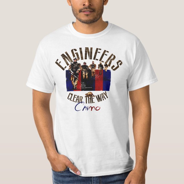 Camiseta Os engenheiros canadenses conduzem a maneira - (Frente)