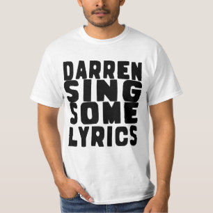 Camiseta Os erro de impressão genéticos cantam o t-shirt
