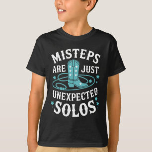 Camiseta Os Erros De Dança De Linha São Apenas Solos Li Ine
