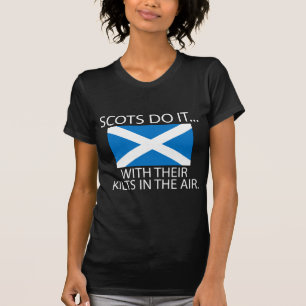 Camiseta Os Escoceses Fazem... Com Seus Quilômetros No Ar