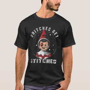 Camiseta Os Espingardas Obtêm Stitches Do Elf Xmas Obtêm St