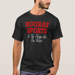 Camiseta Os Esportes Hooray Ganham As Coisas Com O Retro V