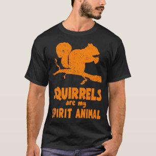 Camiseta Os Esquilos São O Meu Espírito De Gopher Animal Cu