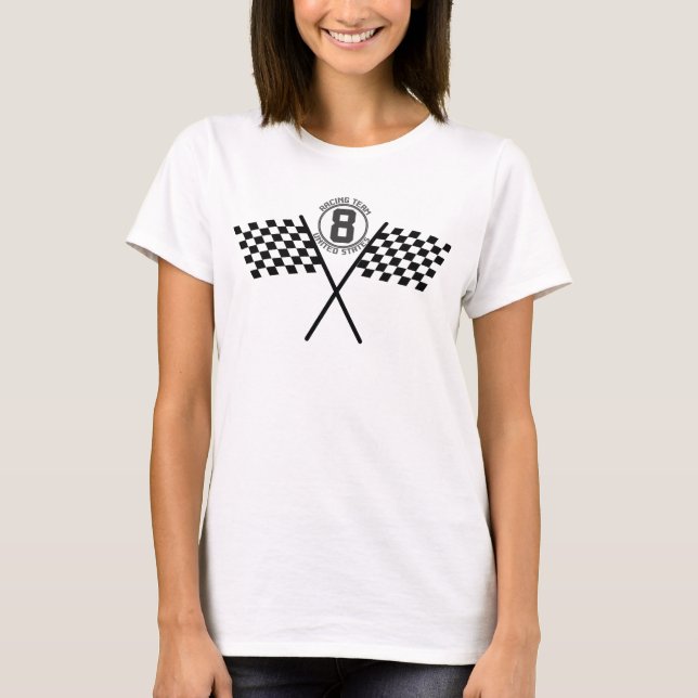 Camiseta Os Estados Unidos 8 da equipe de competência com (Frente)