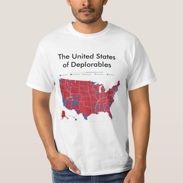Camiseta Os Estados Unidos de Deplorables (Frente)
