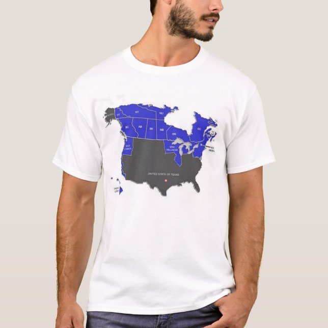 Camiseta Os Estados Unidos de Texas (Frente)