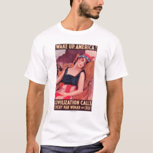 Camiseta Os Estados Unidos do promocional de AmericaWar II