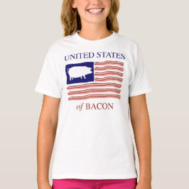 Camiseta Os Estados Unidos do t-shirt do bacon