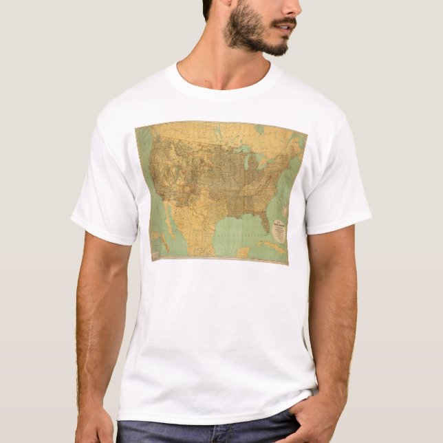 Camiseta Os Estados Unidos e territórios (Frente)