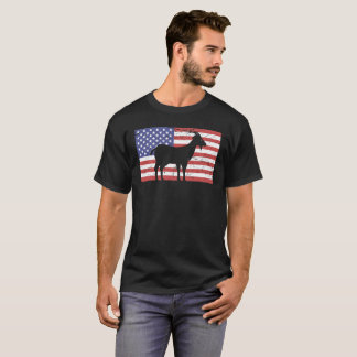 Camiseta Os Estados Unidos embandeiram & cabra