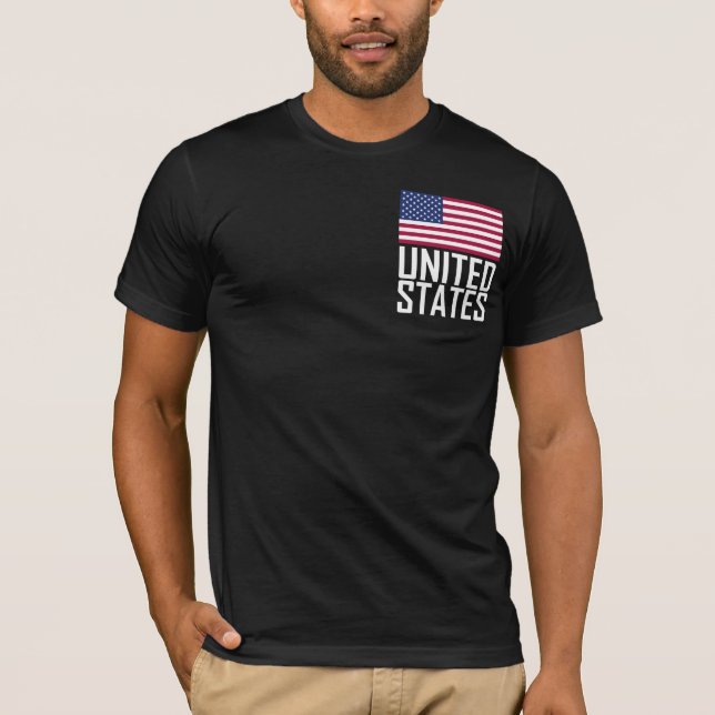 Camiseta Os Estados Unidos - EUA (Frente)