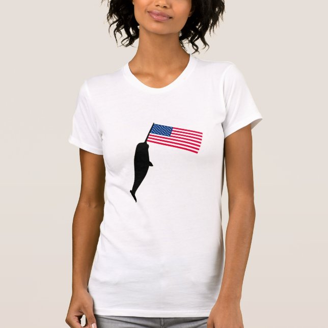 Camiseta Os Estados Unidos Narwhal (Frente)