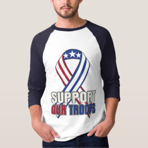 Camiseta Os EUA apoiam nossas tropas
