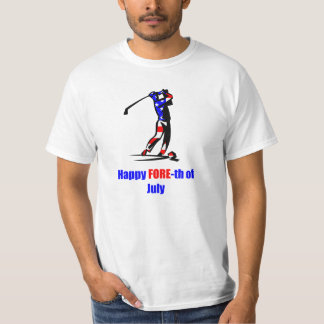 Camiseta Os EUA embandeiram o 4o do golfe de julho