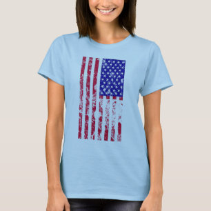 Camiseta Os EUA embandeiram o design americano do t-shirt