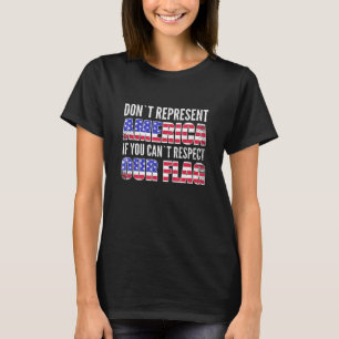 Camiseta Os Eua Patrióticos Respeitam A Nossa Bandeira Amer