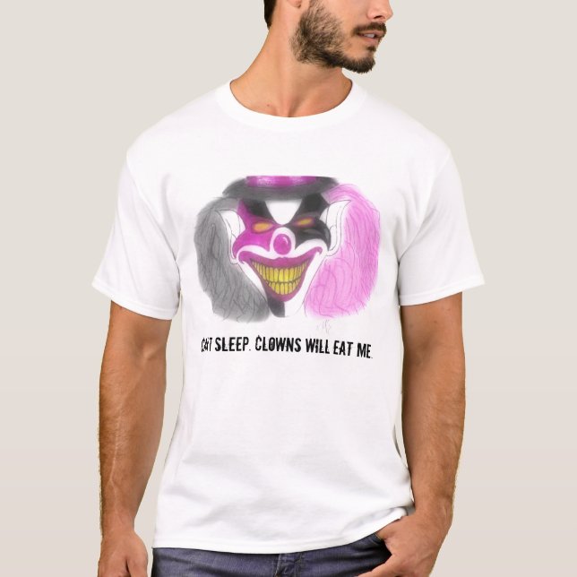 Camiseta os evilclowns, não podem dormir. Os palhaços (Frente)