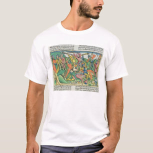Camiseta Os êxodos 17 8-15 Aaron e Hur apoiam as mãos de
