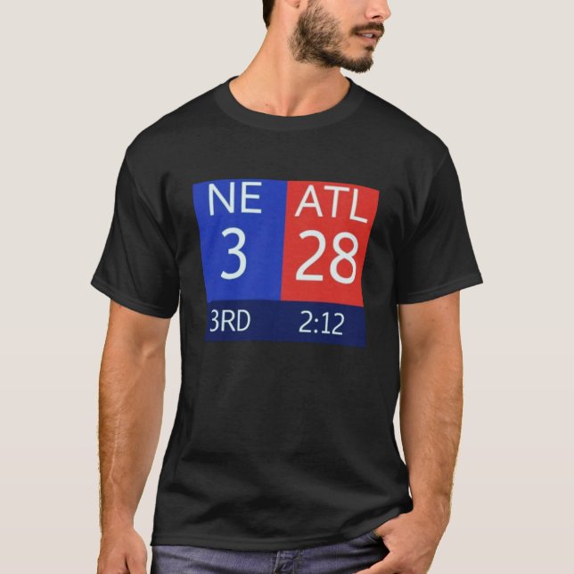 Camiseta Os Falcões 28-3 chumbo essencial (Frente)