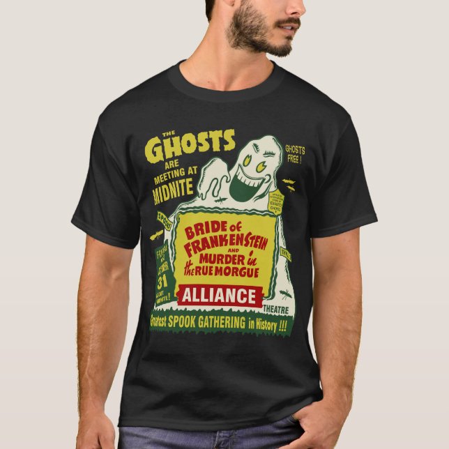 Camiseta Os fantasmas estão encontrando-se no t-shirt de (Frente)