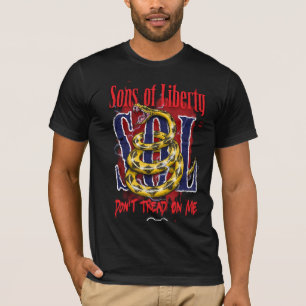 Camiseta Os filhos da liberdade NÃO PISAM EM MIM o T dos