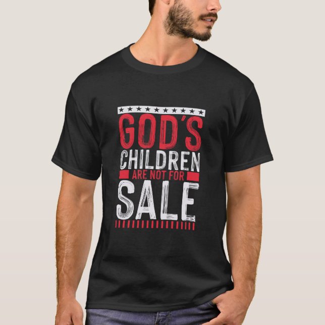 Camiseta Os filhos de Deus não estão à venda (Frente)
