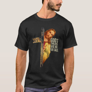 Camiseta Os Filhos De Deus Não São Para Venda Através Do Cr