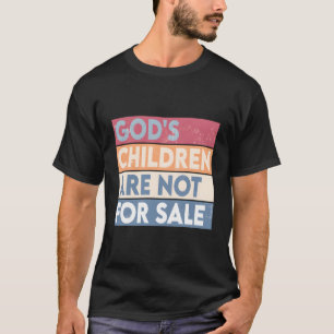 Camiseta Os Filhos De Deus Não São Para Venda Da Retro Vint