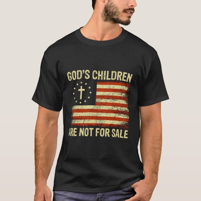 Camiseta Os Filhos De Deus Não São Para Vender A Bandeira A (Frente)