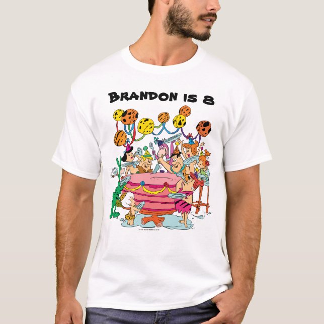 Camiseta Os Flintstones | FESTA DE ANIVERSÁRIO (Frente)