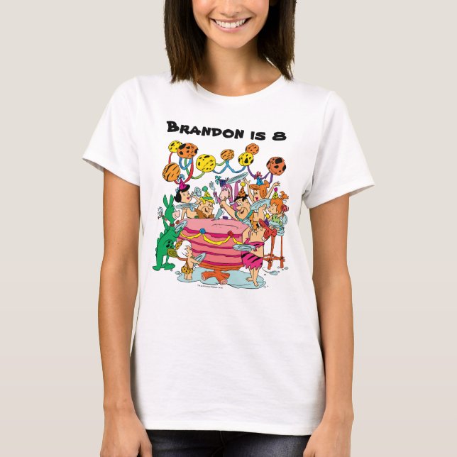 Camiseta Os Flintstones | FESTA DE ANIVERSÁRIO (Frente)
