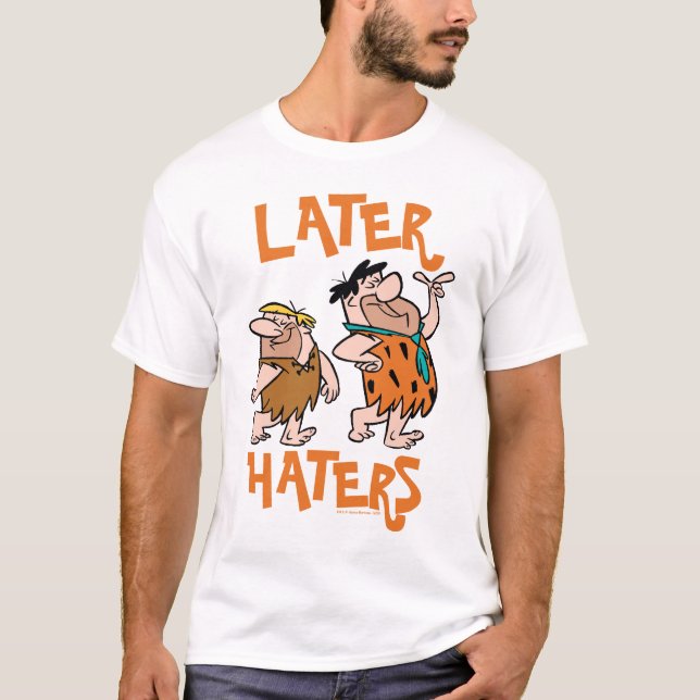 Camiseta Os Flintstones | Fred & Barney - Incêndios posteri (Frente)
