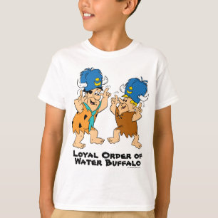 Camiseta Os Flintstones Fred & búfalos de água da