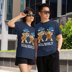 Camiseta Os Flintstones   Fred & búfalos de água da