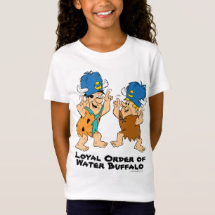 Camiseta Os Flintstones   Fred & búfalos de água da