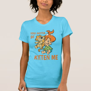 Camiseta Os Flintstones Pebbles e seu tigre