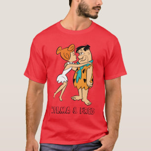 Camiseta Os Flintstones   Wilma Kissing Fred