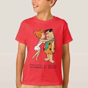 Camiseta Os Flintstones Wilma que beija Fred