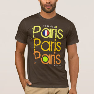 Camiseta Os franceses do tênis de Paris abrem a