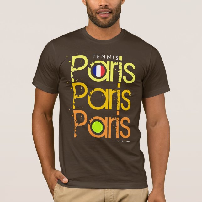 Camiseta Os franceses do tênis de Paris abrem a (Frente)