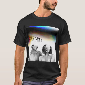 Camiseta Os fundos frontais - Cinza Indo para a Camisa-T Es