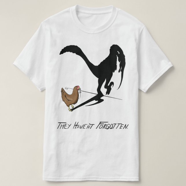 Camiseta Os Galhos Lembram-se (desenho animado de dinossaur (Frente do Design)