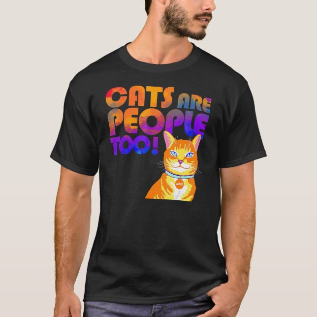 Camiseta Os Gatos Aspca São Pessoas Muito Leves (Frente)