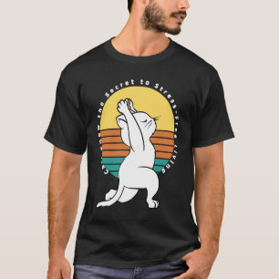 Camiseta Os Gatos Conhecem O Segredo Para Estressar A Vida