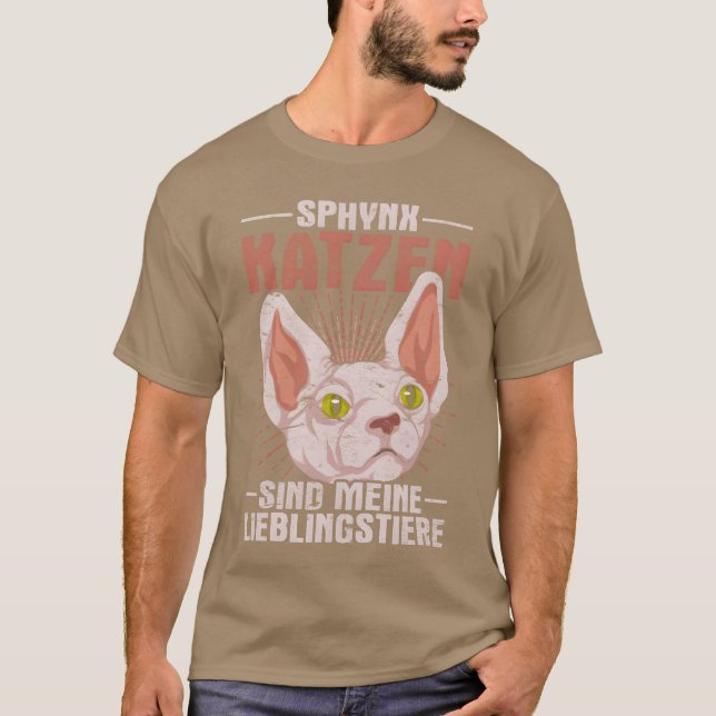Camiseta Os gatos-espinho são a minha família favorita de g (Frente)