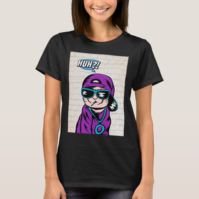 Camiseta os gatos estão interrogando (Frente)