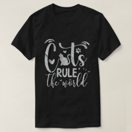 Camiseta Os gatos governam o mundo