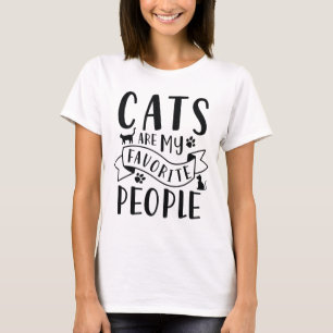 Camiseta Os Gatos São As Minhas Pessoas Favoritas